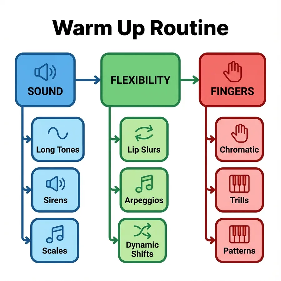 Module 14: Value of Warm Ups — Module 14 Warmup Flowchart